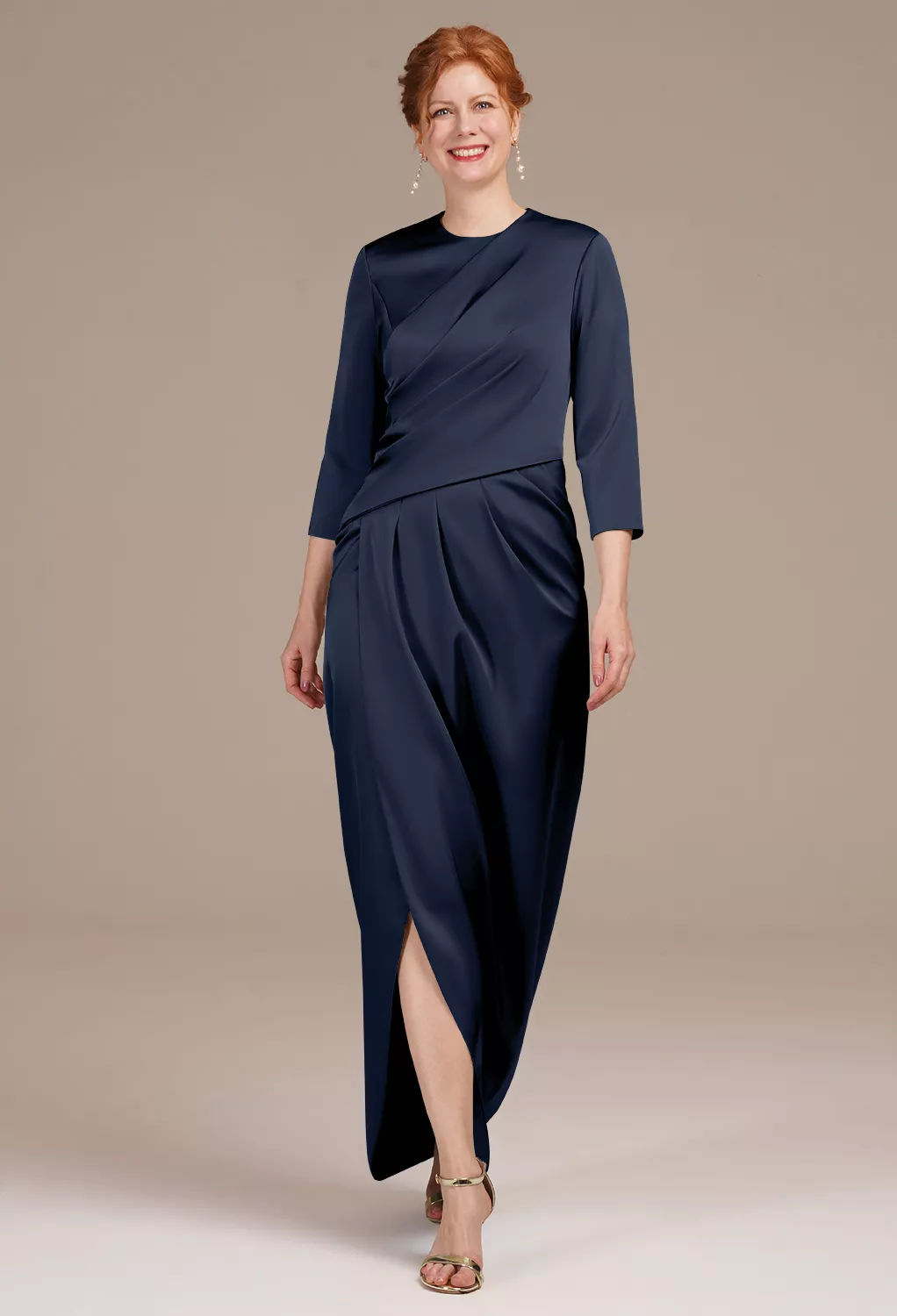 AW Petunia Dark Navy  Mother of the Bride Dresses